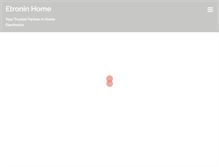 Tablet Screenshot of etroninhome.com